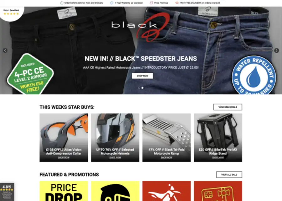 Motorcycle Parts and Accessories - Case study